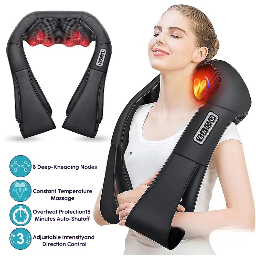 Heated Shiatsu Neck & Back Massager